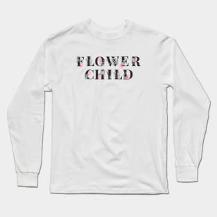 Pink Flower Child Long Sleeve T-Shirt